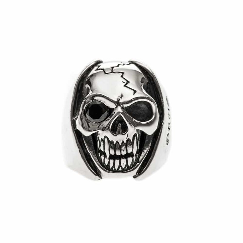 Bague Homme Tête De Mort Argent Big Skull