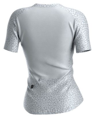 Maillot Femme Adicta Lab Quartz WMN Tech S/S Blanc/Bleu