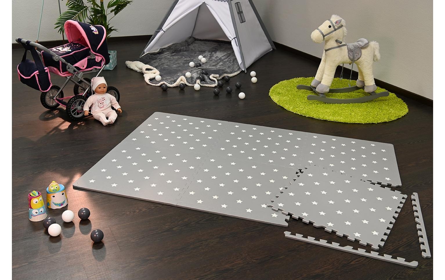 Knorrtoys® Puzzlematte »Sterne Grau«