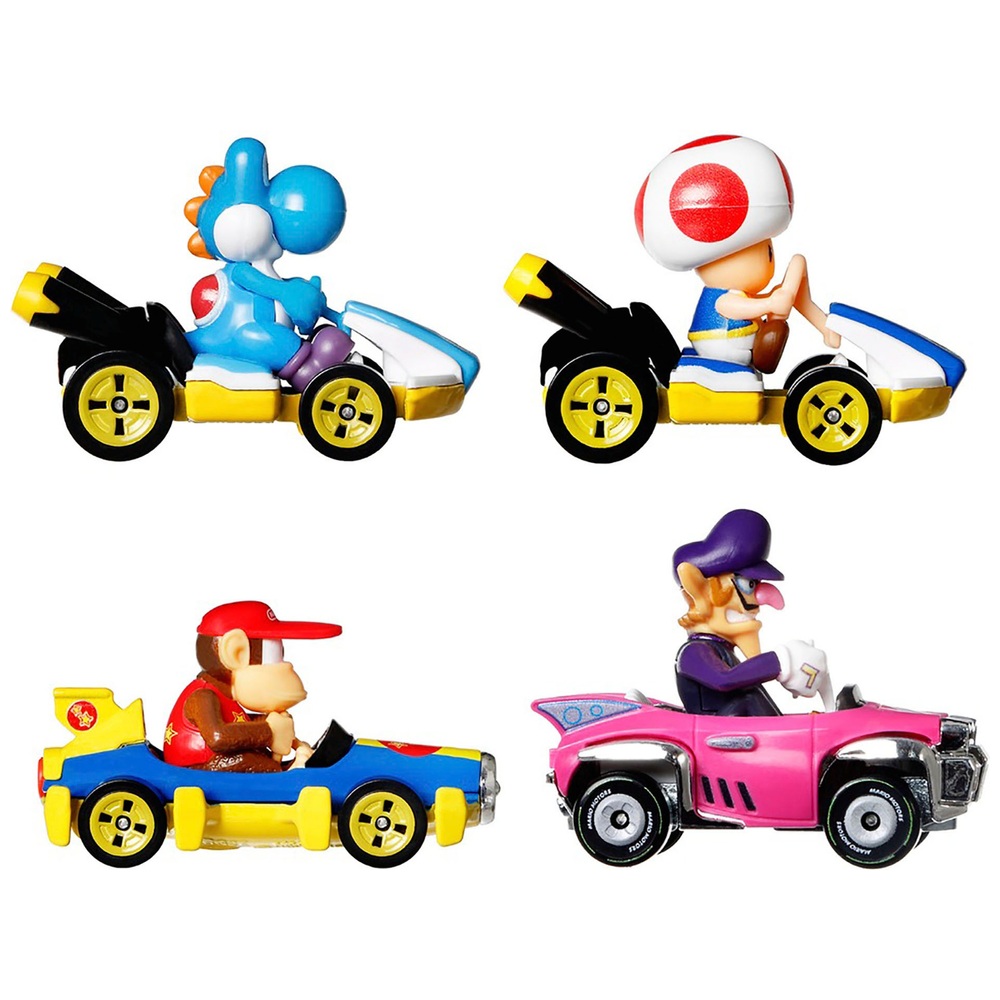 Hot Wheels Mario Kart Diecast 4er-Pack Sortiment
