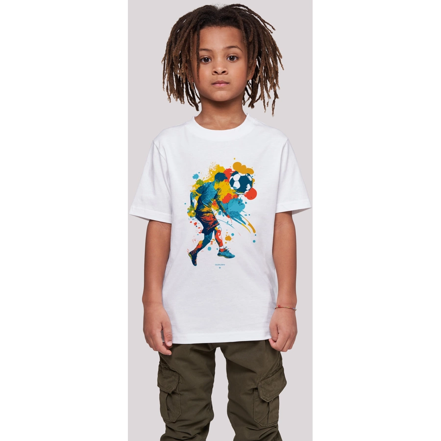 F4NT4STIC T-Shirt Fußballer weiß