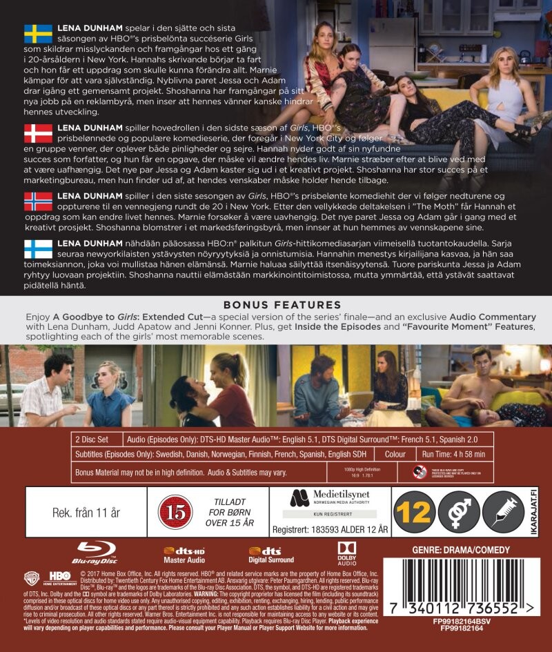 Girls - Sæson 6 - HBO - Blu-Ray