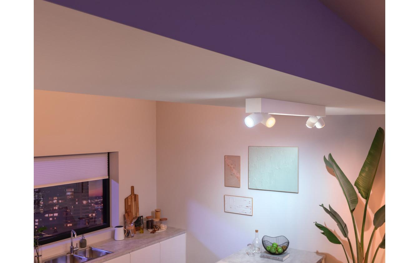 White & Color Ambiance Centris 4-Deckenspot Weiss<br>Smarte Beleuchtung für jeden Raum