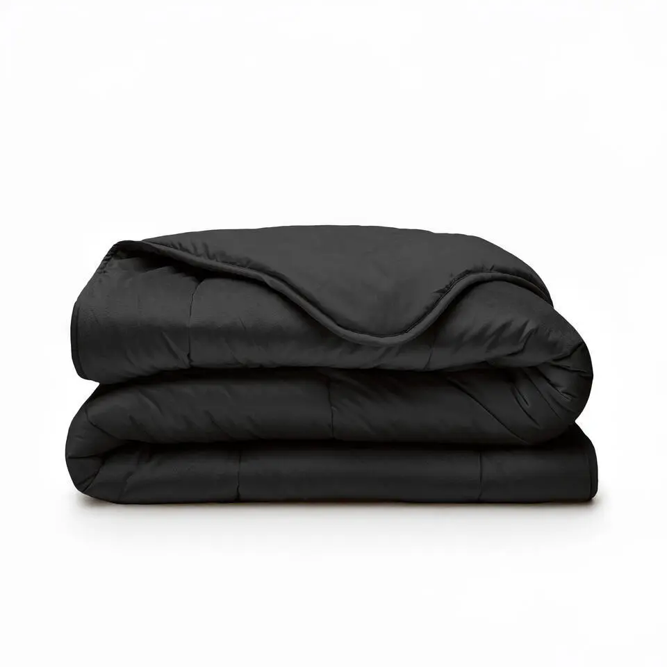 Dekbed zonder Overtrek Velvet 240x200 – Superzacht & Wasbaar – Zwart