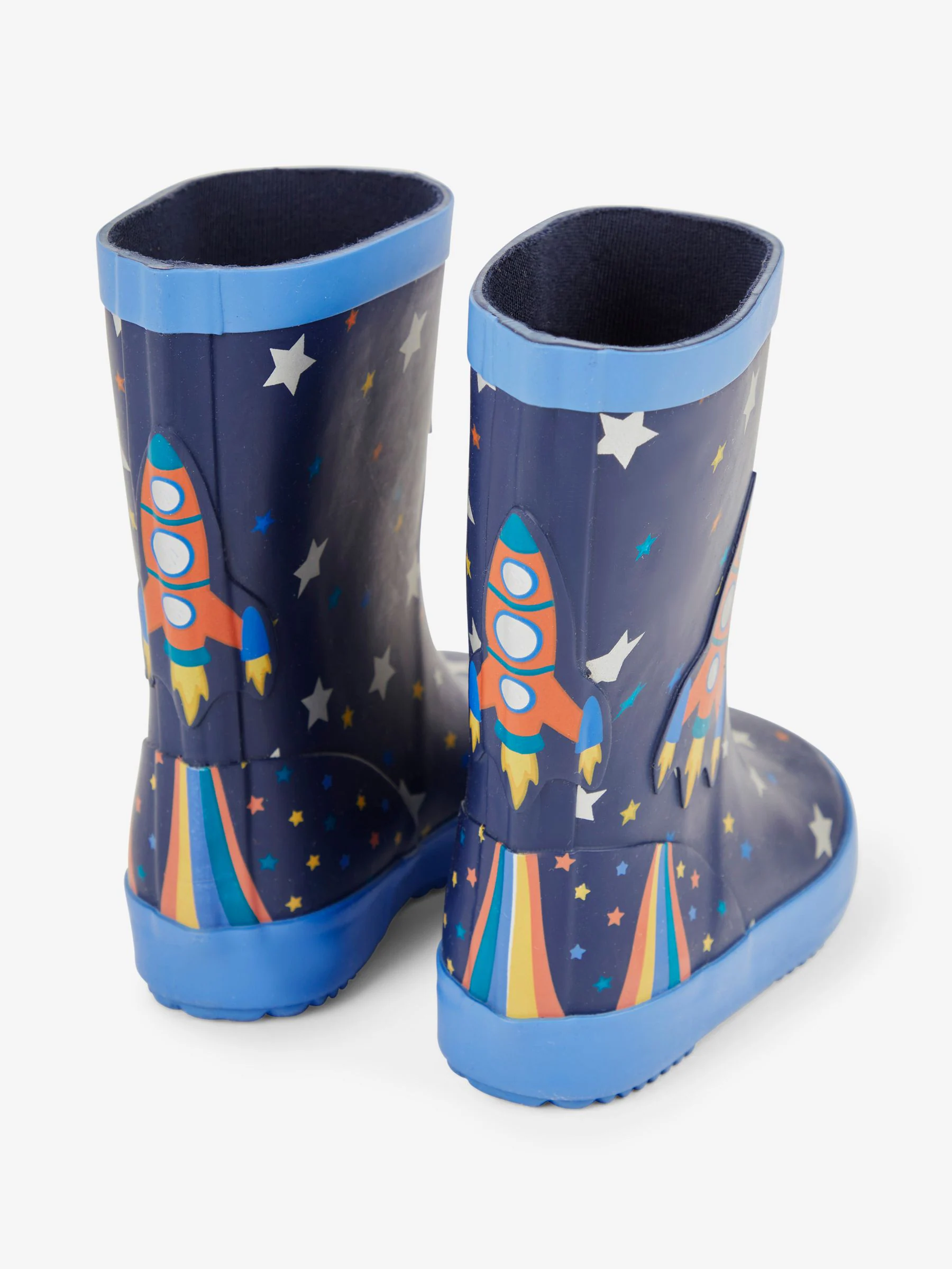 Marineblauw raket - JoJo Maman Bébé Plain Wellies