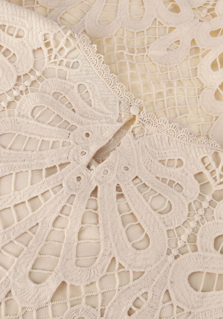 NUKUS gebroken wit nukus midi jurk bente dress broderie