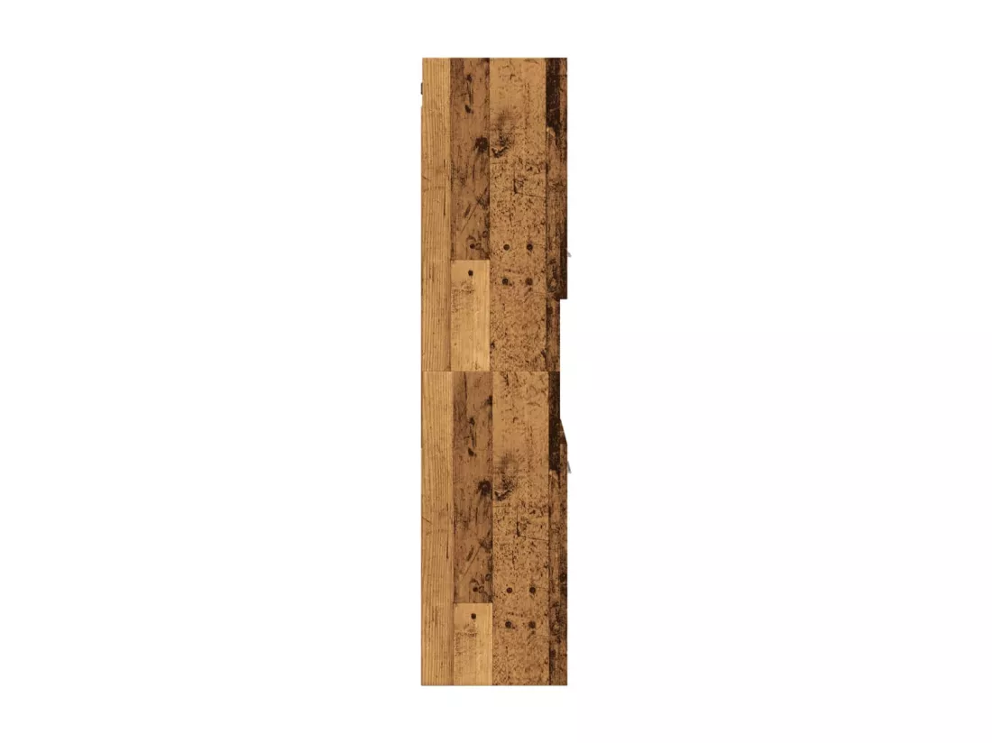 Armoire de salle de bain suspendue vieux bois bois d'ingénierie