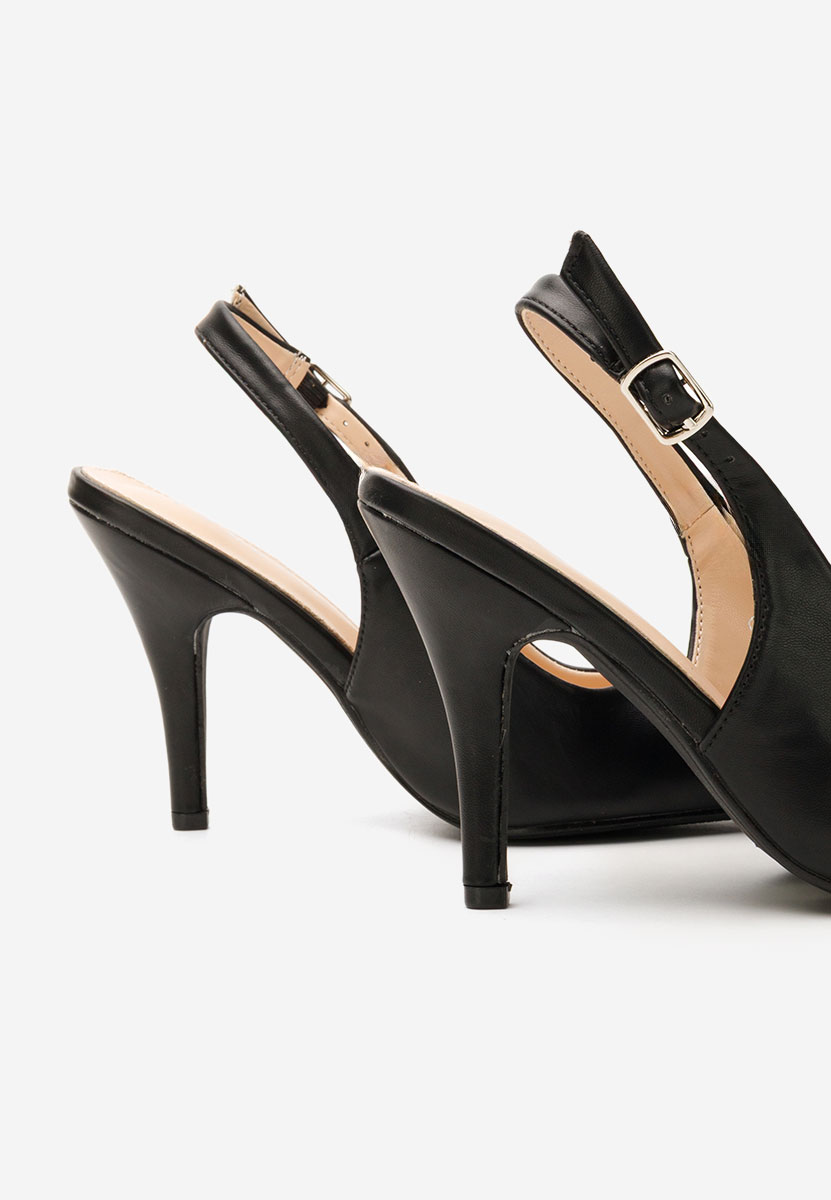 Chaussures à talon fin noirs Kacey