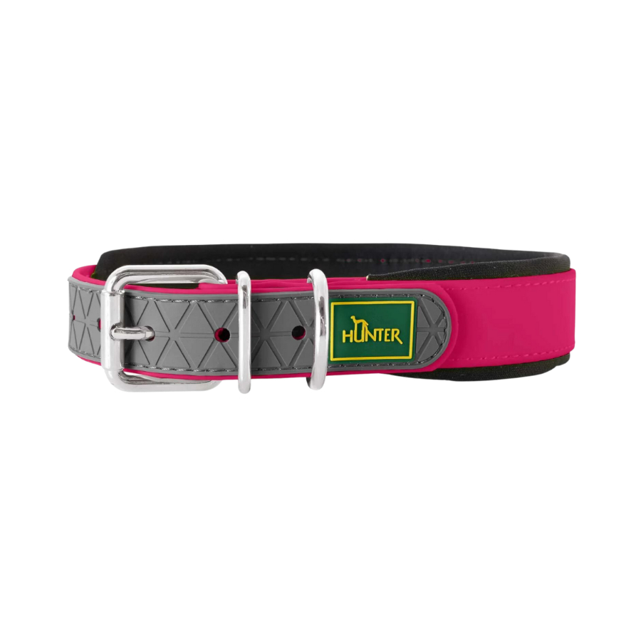 Coleira Hunter Convenience Comfort na cor fúcsia para cães.
