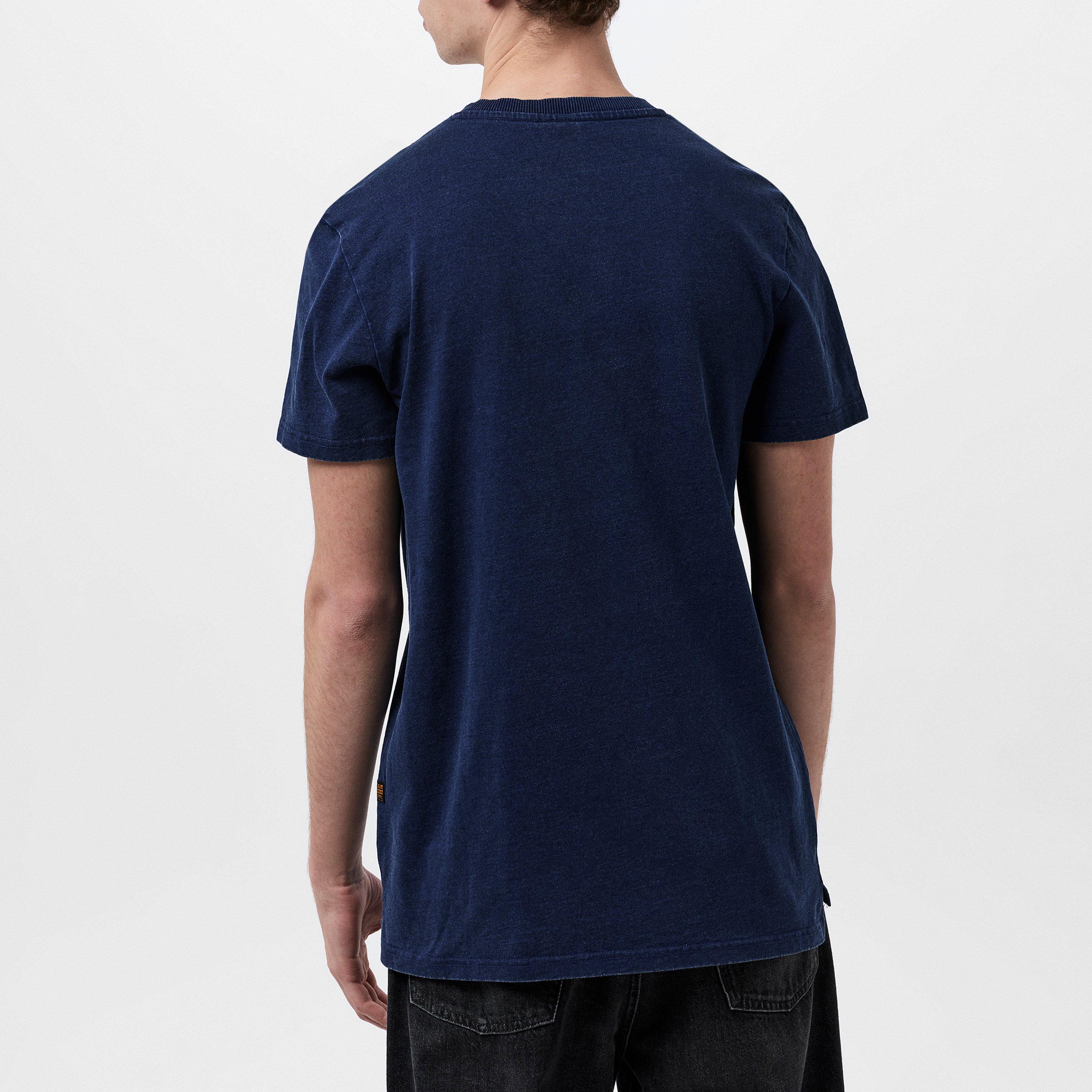 G Star Indigo Henley T Shirt
