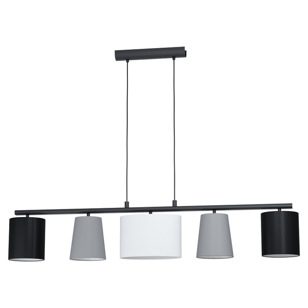 LANGBORDSPENDEL EGLO ALMEIDA TEKSTIL/STÅL E14 5X25 W 120 CM