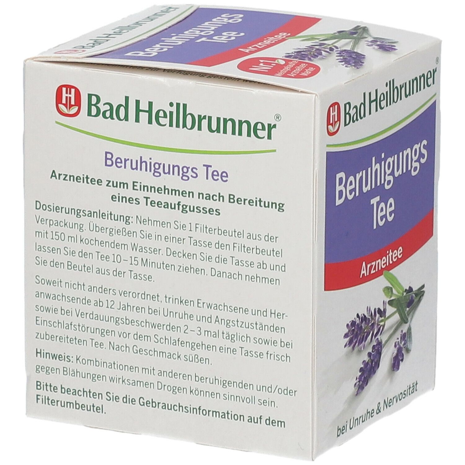 Bad Heilbrunner Beruhigungstee  mit Lavendelblüten