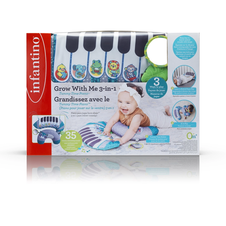 Infantino 3-in-1 Kissen zur Unterstützung der Bauchlage mit Piano
