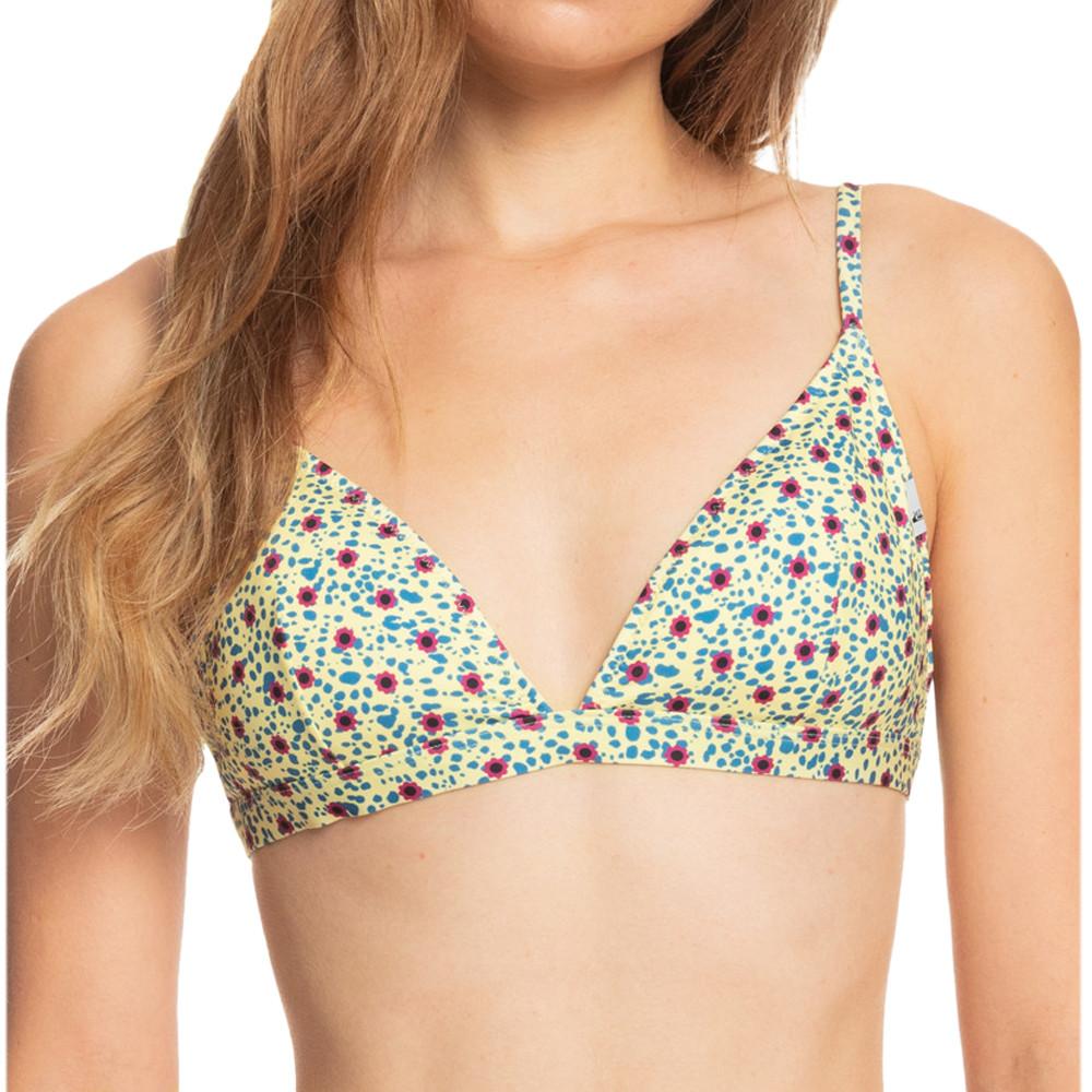 Quiksilver Haut de Bikini Jaune à fleurs Femme Quiksilver Classic