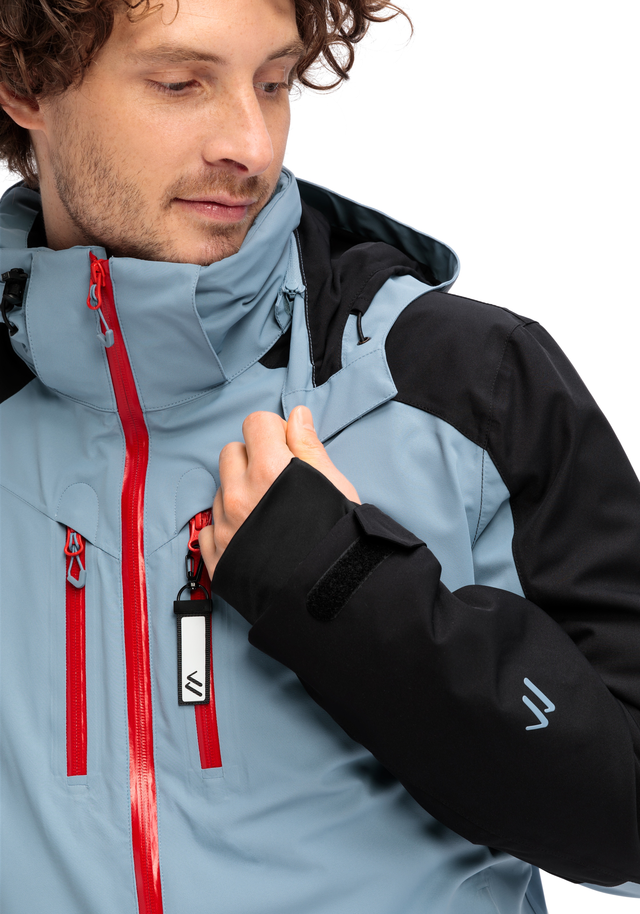 Maier Sports Skijacke »Chopok« Herren Winterjacke mit RV-Taschen und Kapuze, wasserdicht