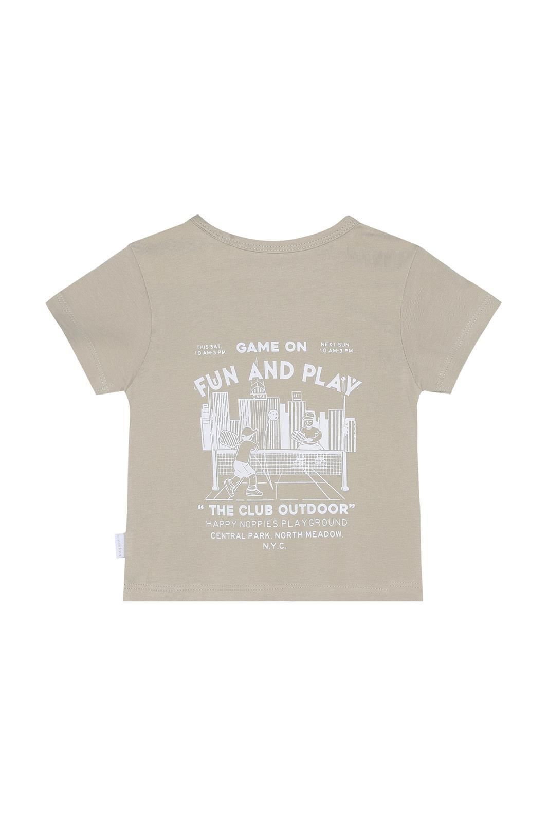 Noppies Baby T-shirt - backprint - Abbey Stone