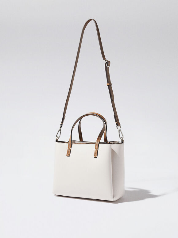 Bolsa de uso diário com alça removível - Natural