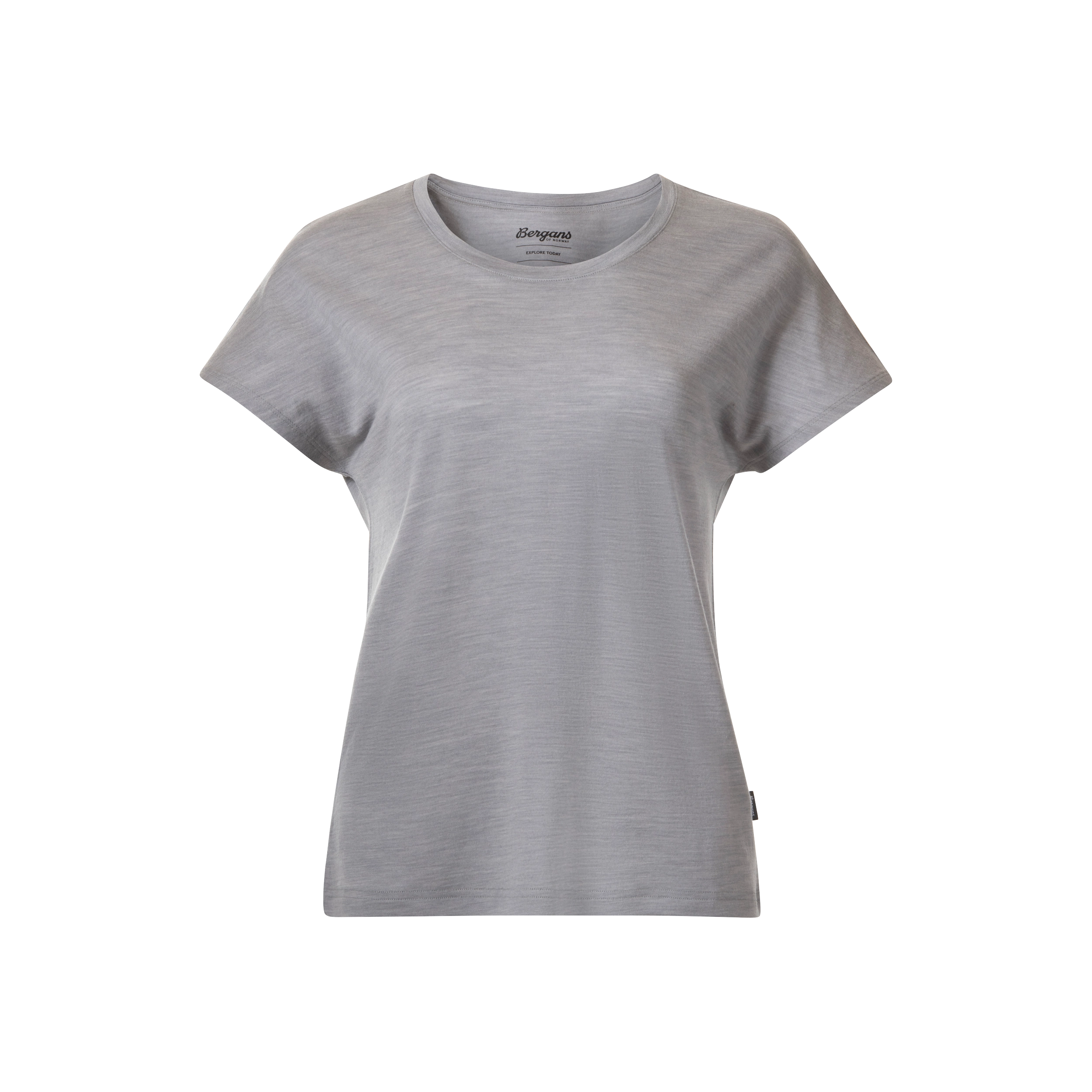 Whenever Merino Tee Women Magnesium Grey