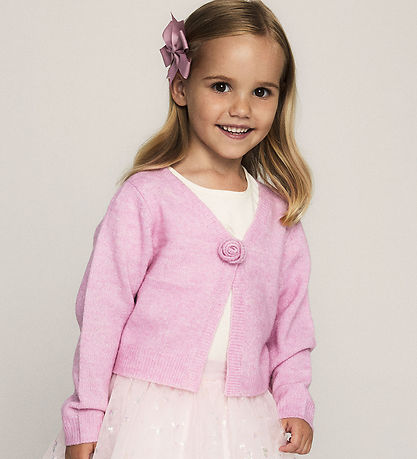 Name It Cardigan - Strick - NmfDarine Short - Pink Zuckerguss
