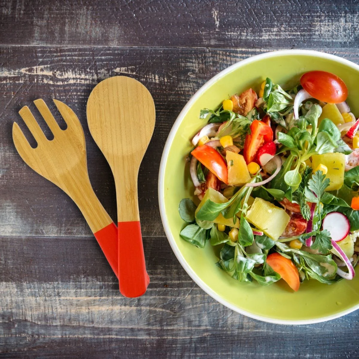Couverts à salade en bois Wood Edition Fackelmann