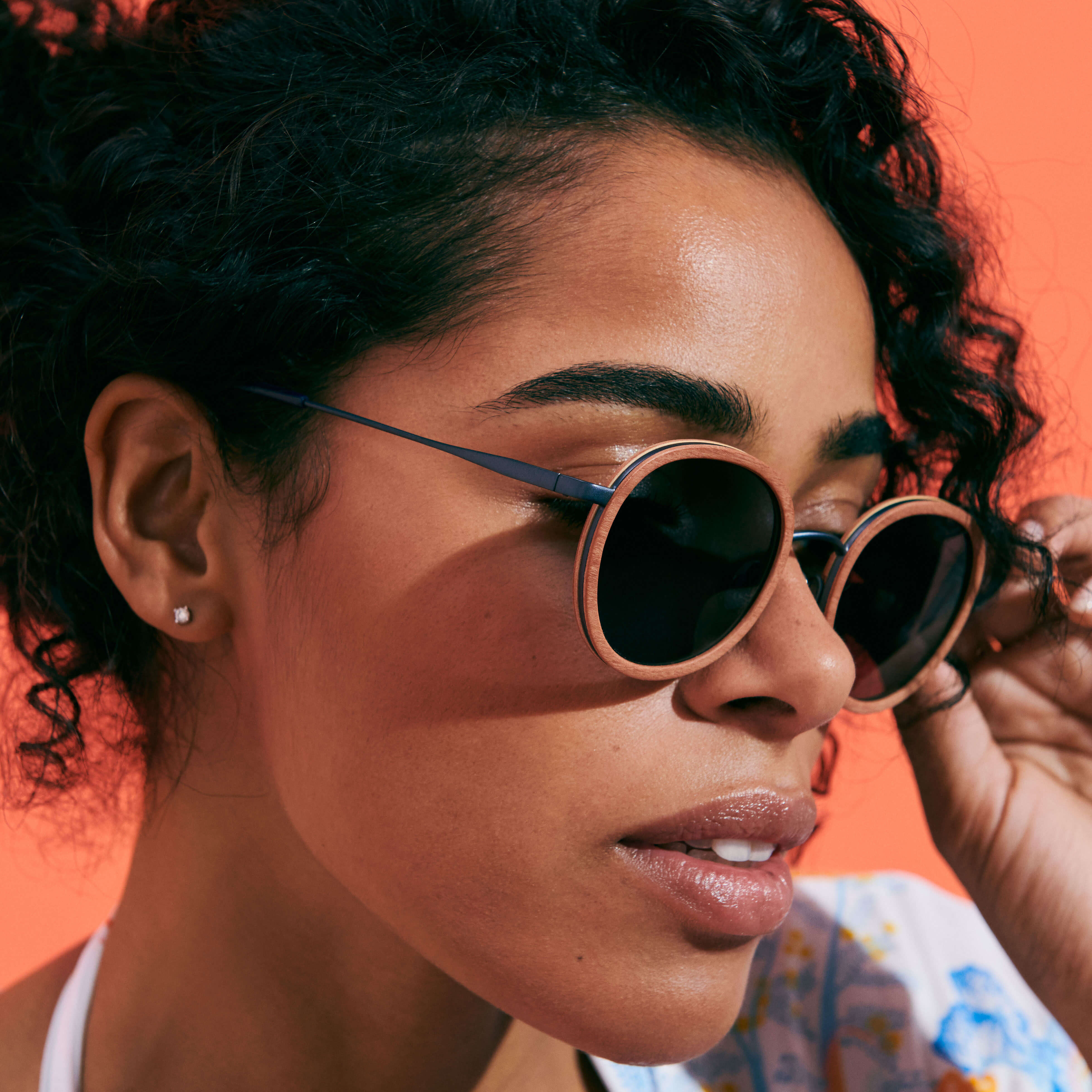 Lunettes de soleil bois de tulipier - VBQ x Shelter