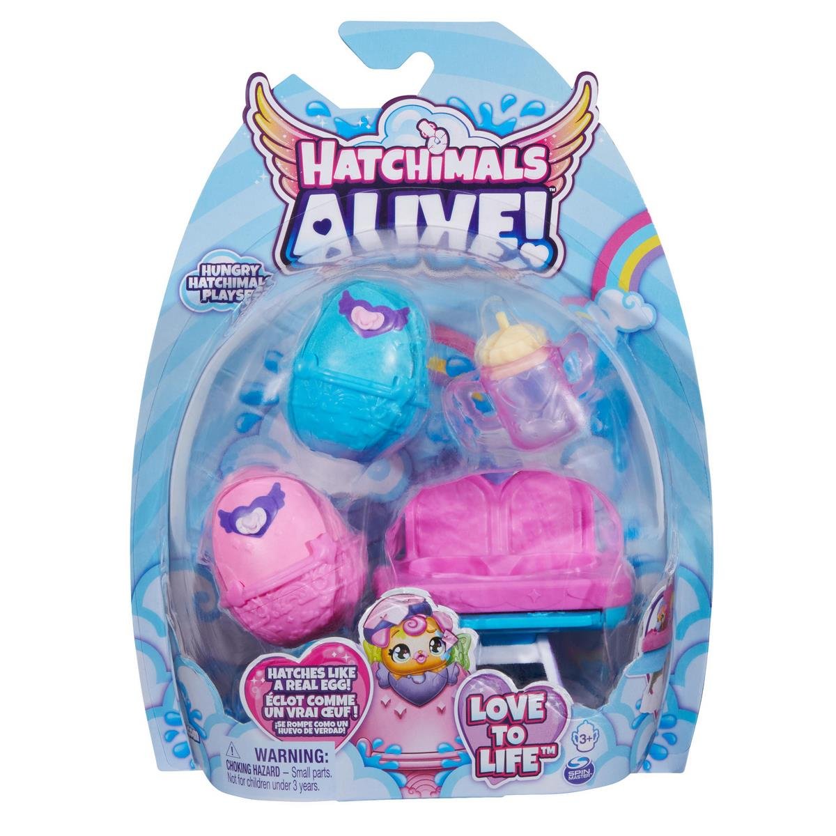 Pack de 2 Hatchimals alive et chaise haute