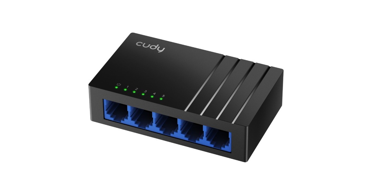 Cudy5-Port Gigabit Desktop Switch  (Zwart)