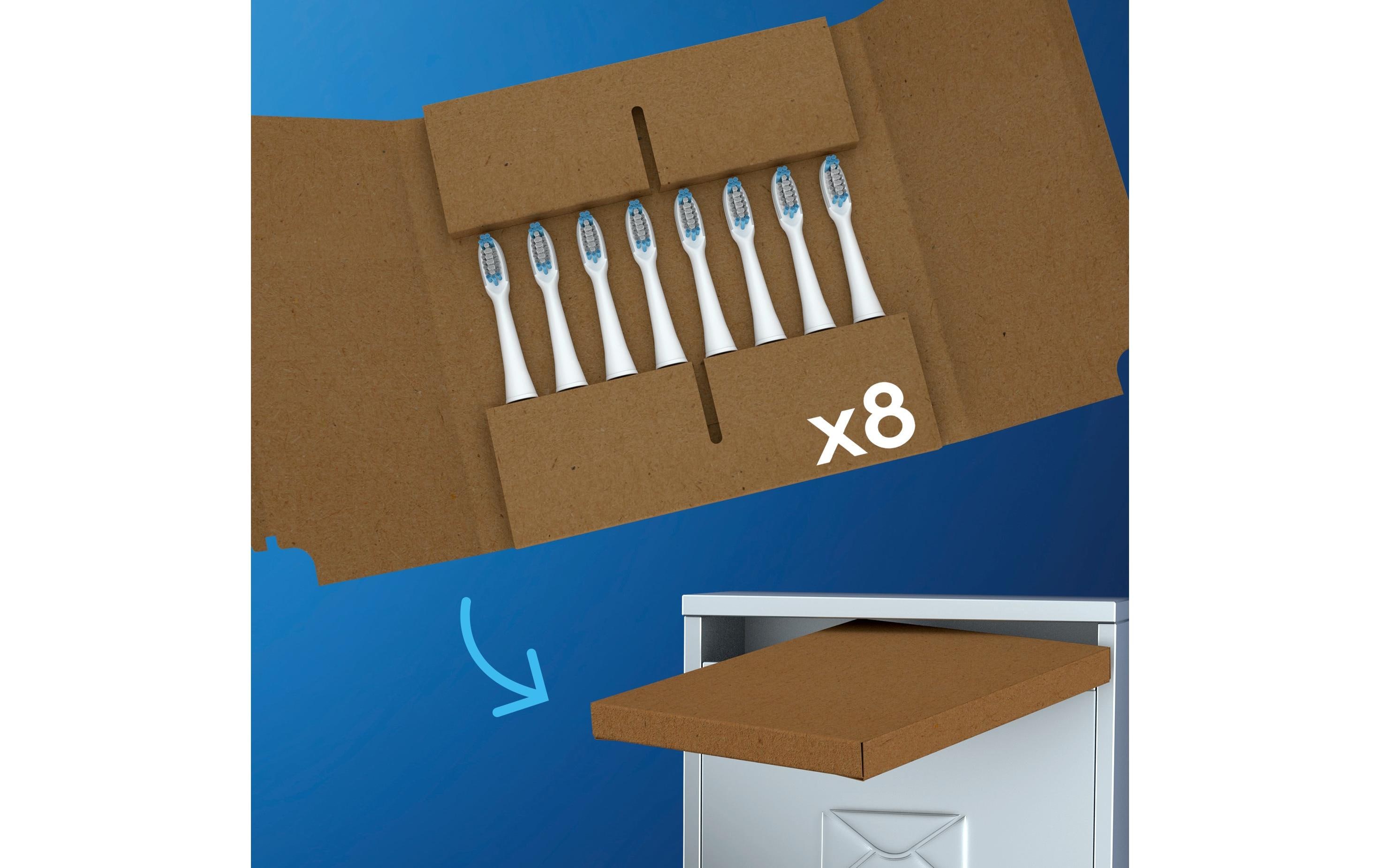 Zahnbürstenkopf Pulsonic Clean, 8 StückAufsteckbürsten