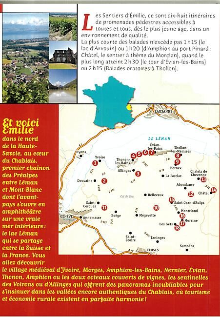 RANDO EDITIONS - SENTIERS EMILIE PAYS DU LEMAN CHABLAIS