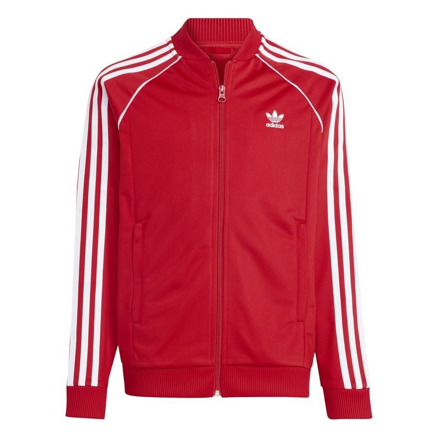 adidas Originals Haut d'Entraînement Adicolor SST - Rouge/Blanc Enfant