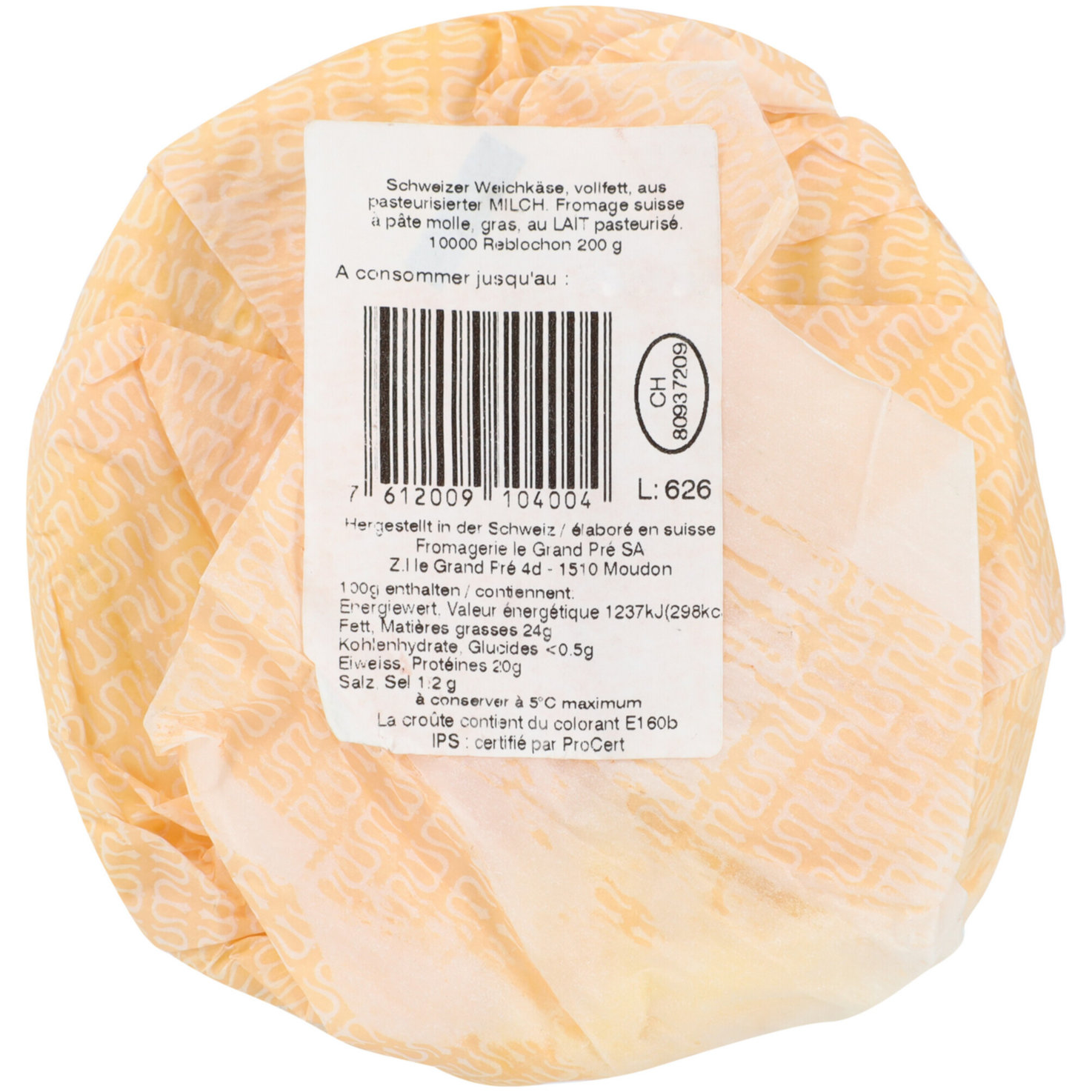 Reblochon de Moudon
