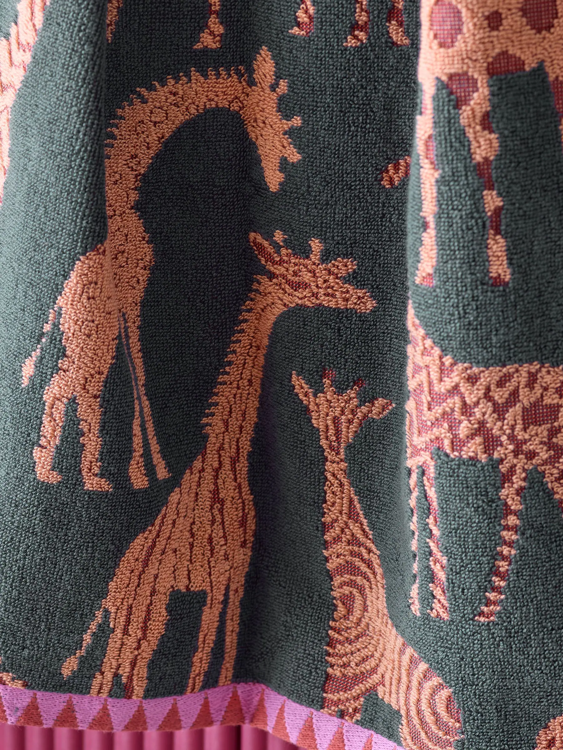 Giraffe Print 100% Cotton Towels