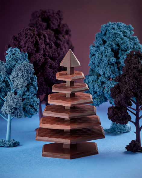Sapin à Monter Chocolat Noir 75% & Chocolat au Lait 45% | Le Chocolat Alain Ducasse 320g