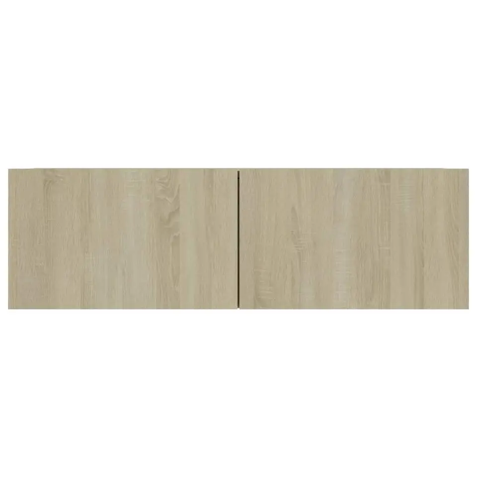 vidaXL - Zwevend TV-meubel met 1 deur - Sonoma eiken - 100x30x30 cm - 4 stuks