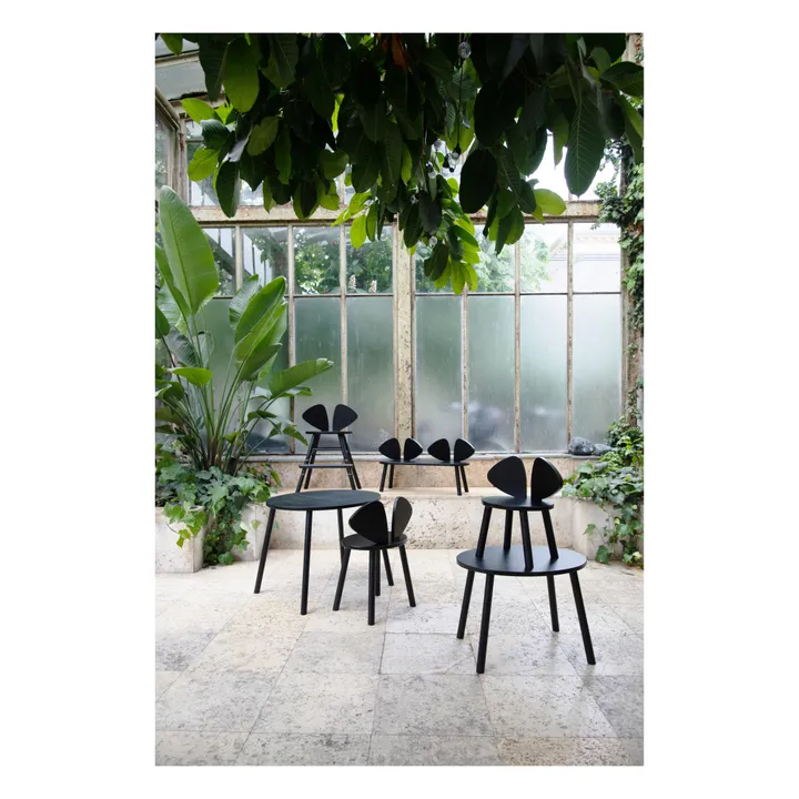 Nofred Chaise en chêne Souris | Noir