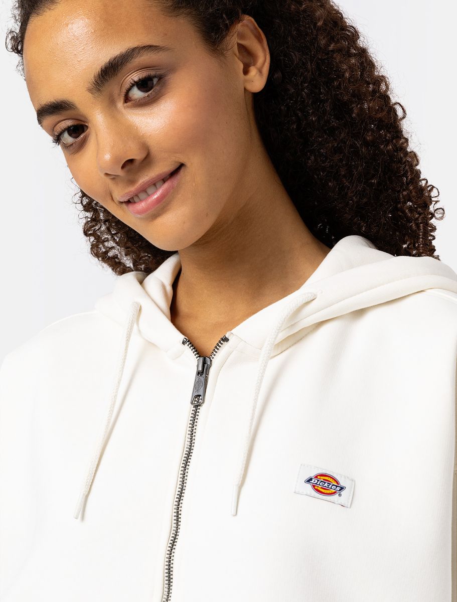 Dickies Oakport Zip Hoodie Women Ecru