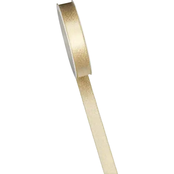 Geschenkband creme Glimmer