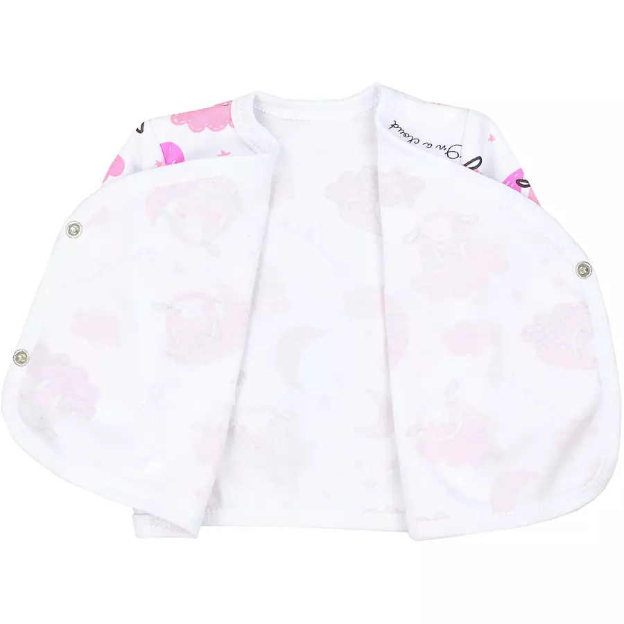 TupTam Baby Langarm Wickelshirt 5er Set weiß Modell 1