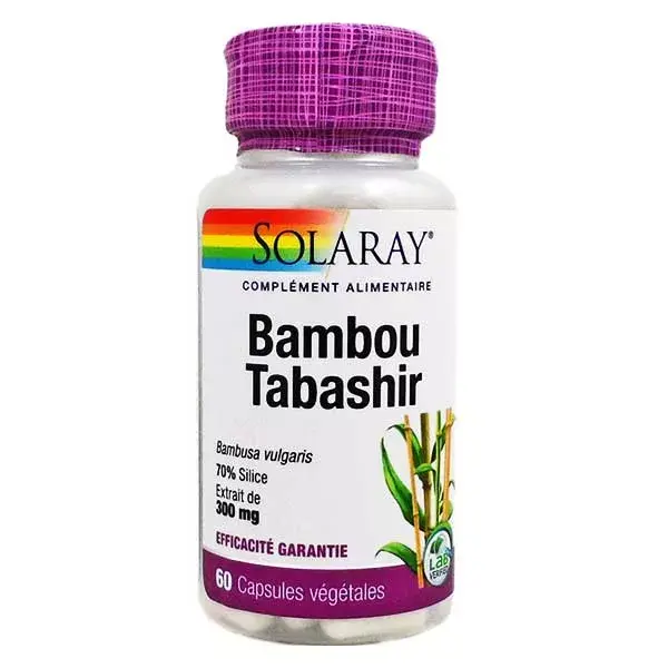 Solaray Sílica Bambu 300mg 60 cápsulas