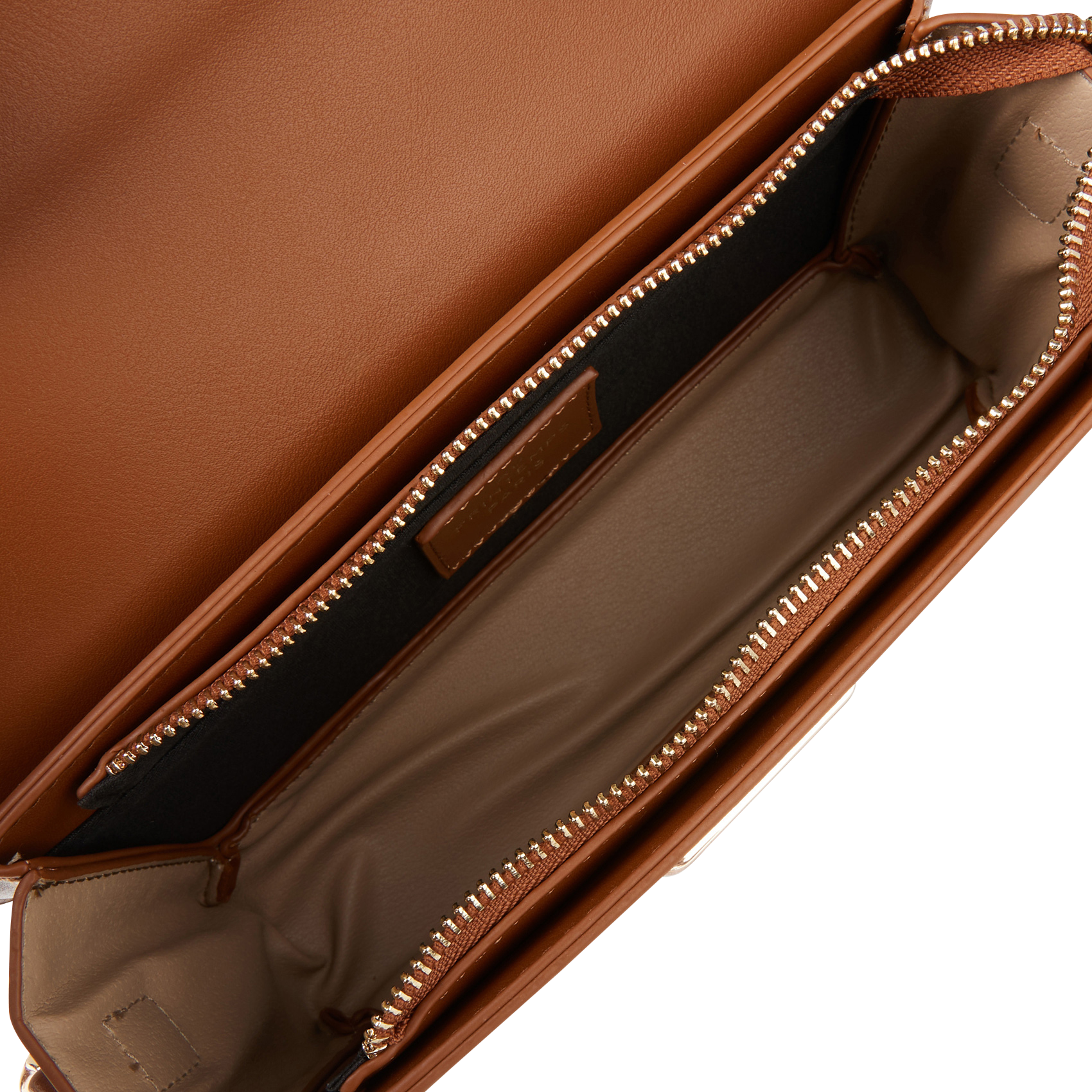 Sac bandoulière effet cuir | Marron
