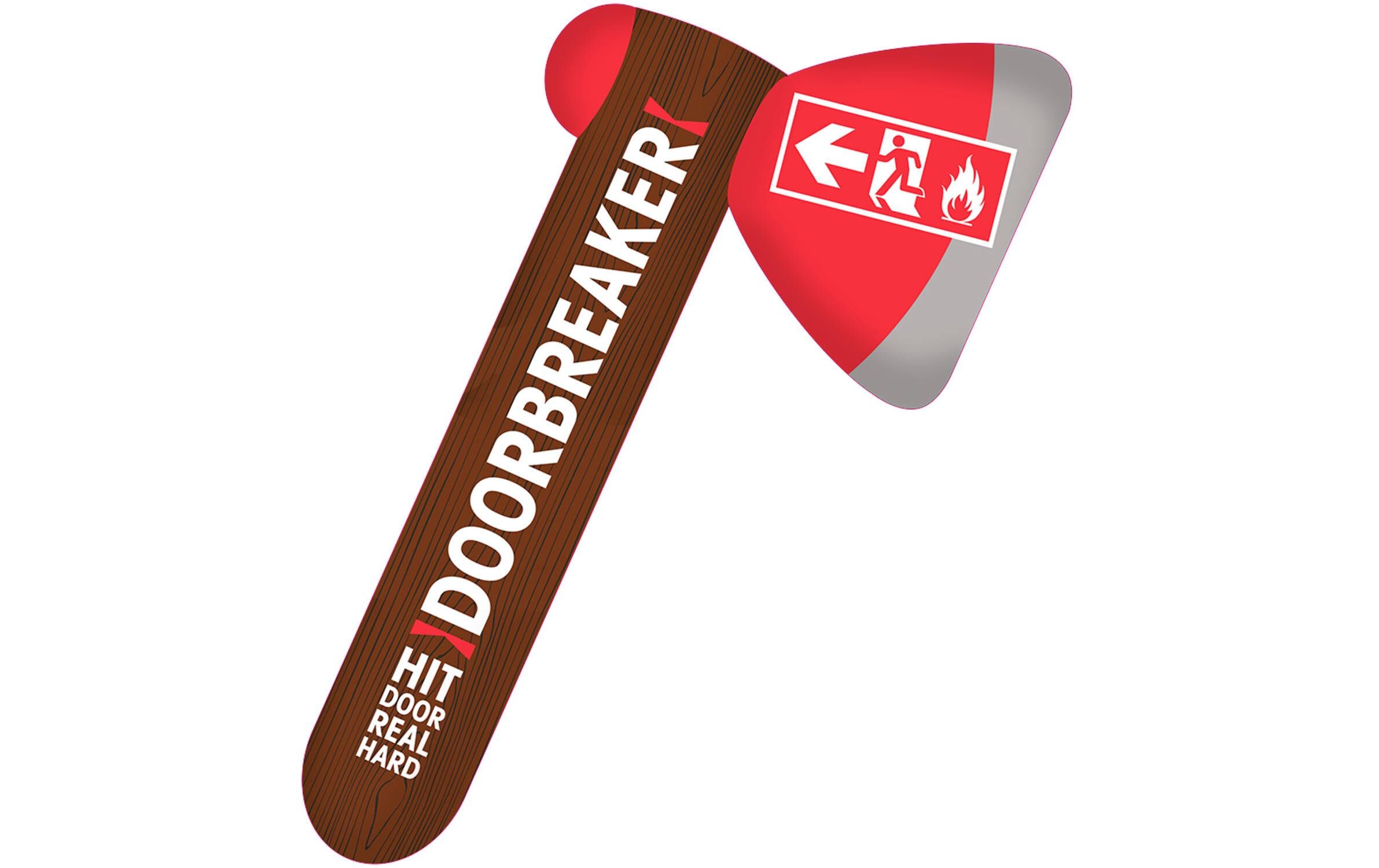 Aufblasbares Accessoire Feuerwehrbeil Braun/RotAufblasbares Partyaccessoire Doorbreaker