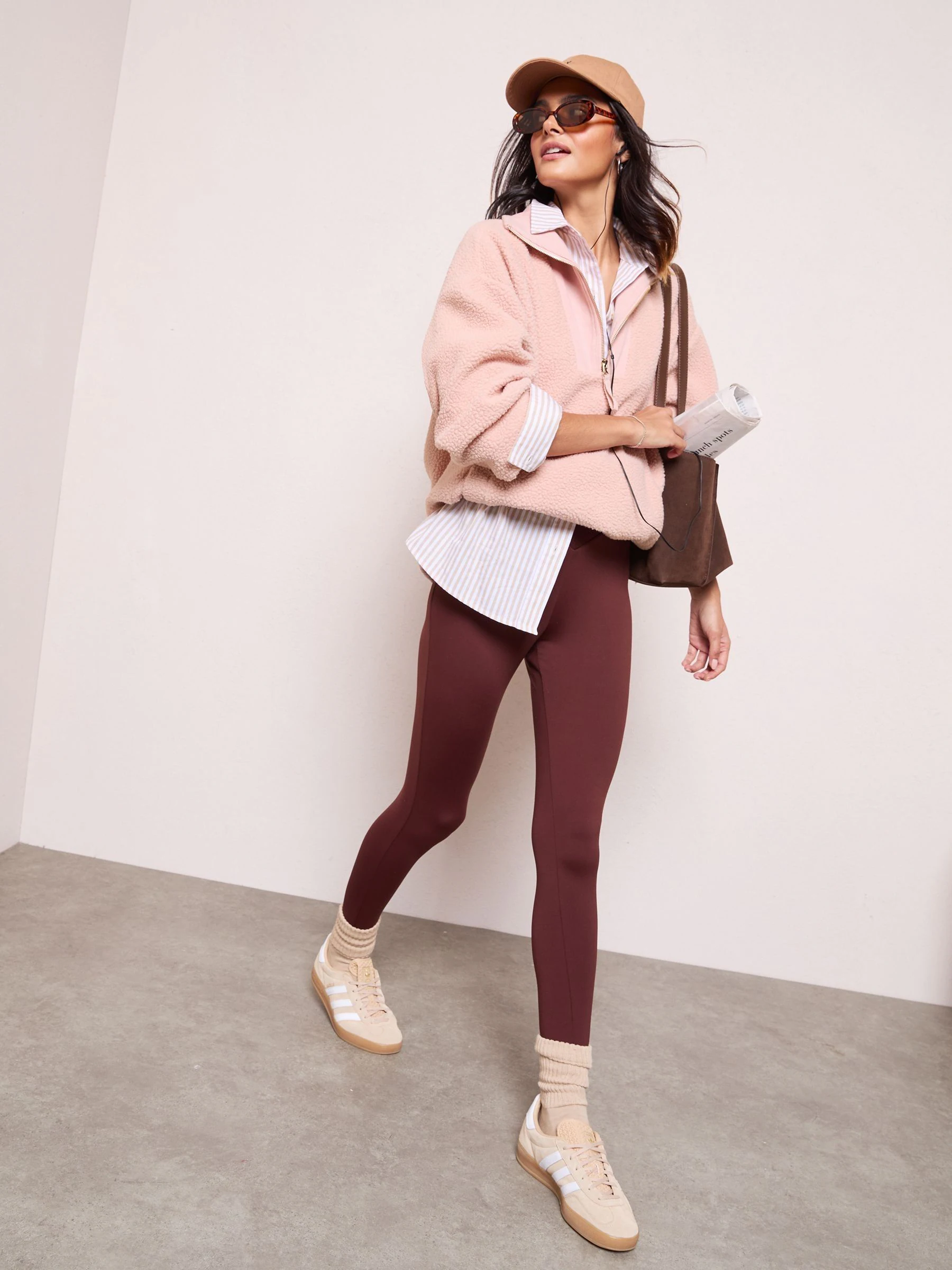 Roze - Friends Like These Half Zip Borg Sweatshirt