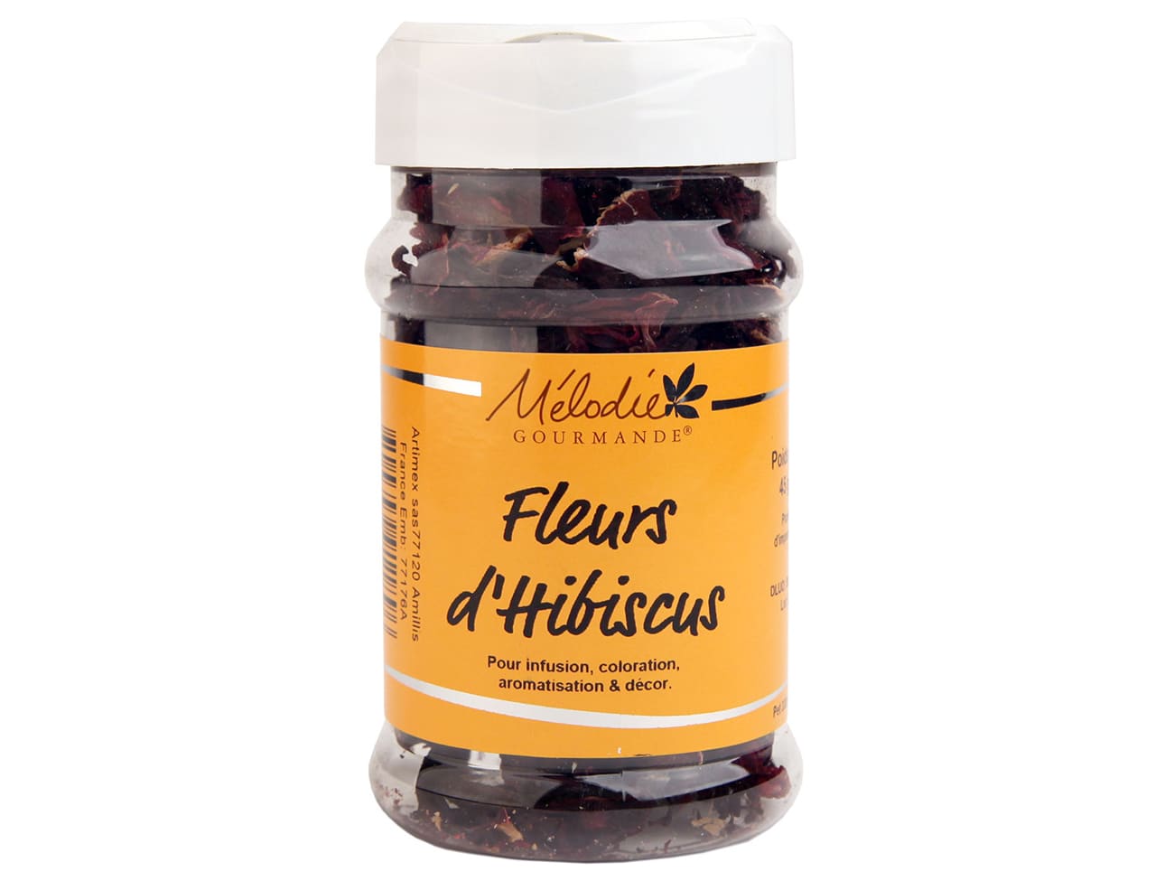 Fleur d'hibiscus - 45 g - Mélodie Gourmande