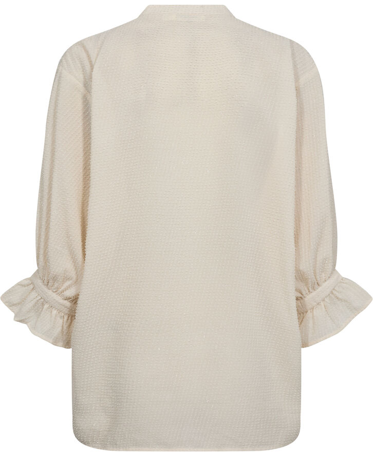 Soaked in Luxury SLVina Amily Blouse 3/4 Whitecap gray
