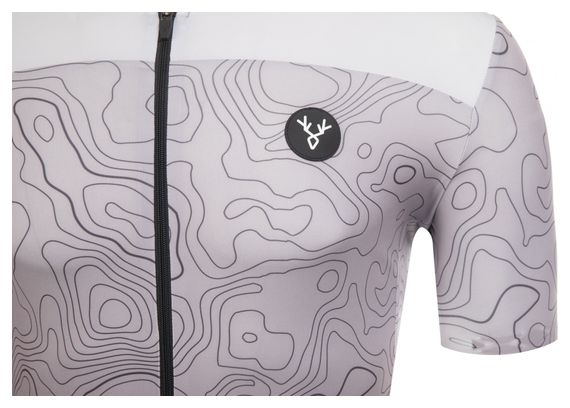 Maillot Manches Courtes LeBram Grand Ballon Gris Coupe Ajustée