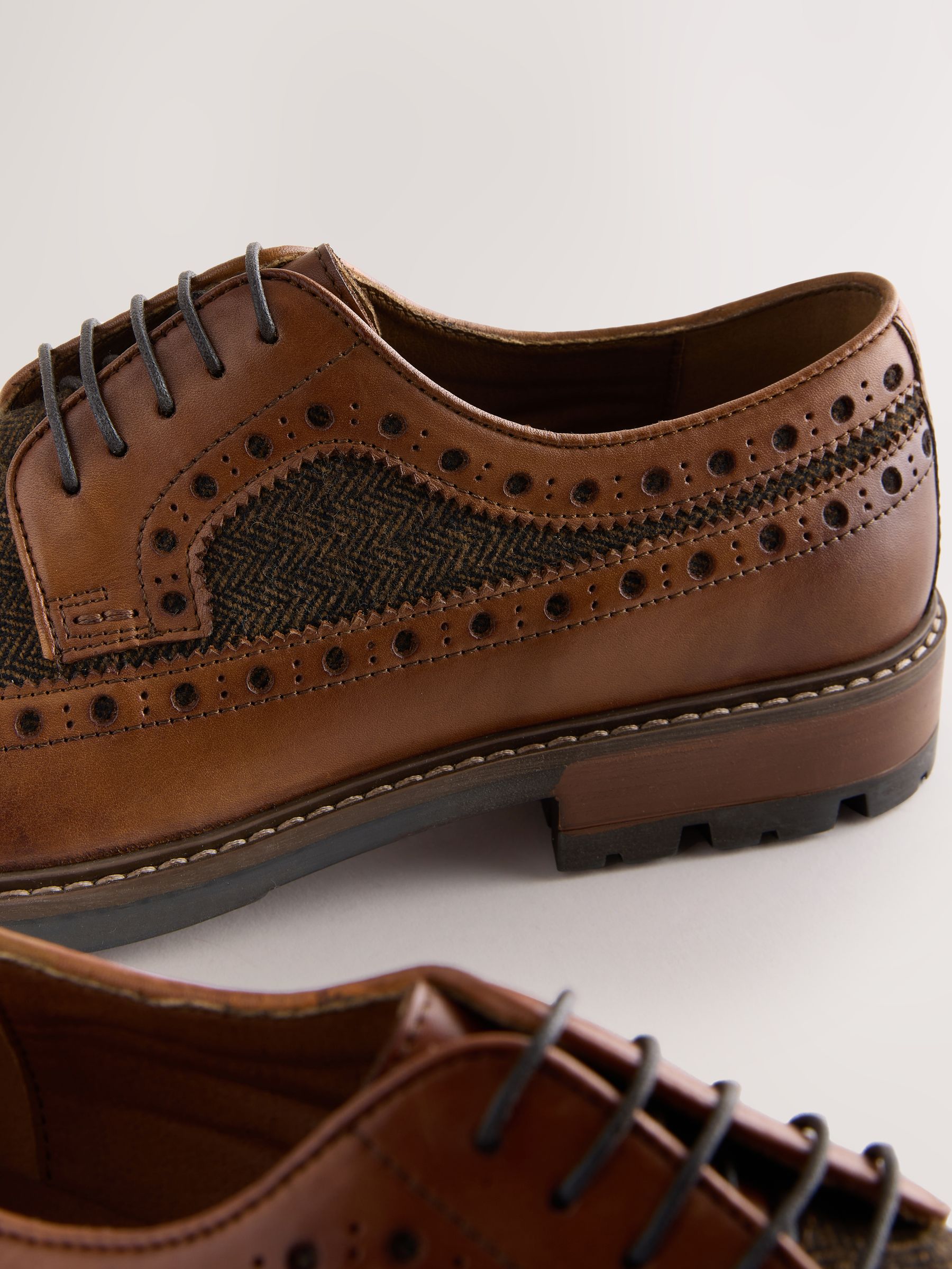 Lichtbruin - Heritage brogue-schoenen