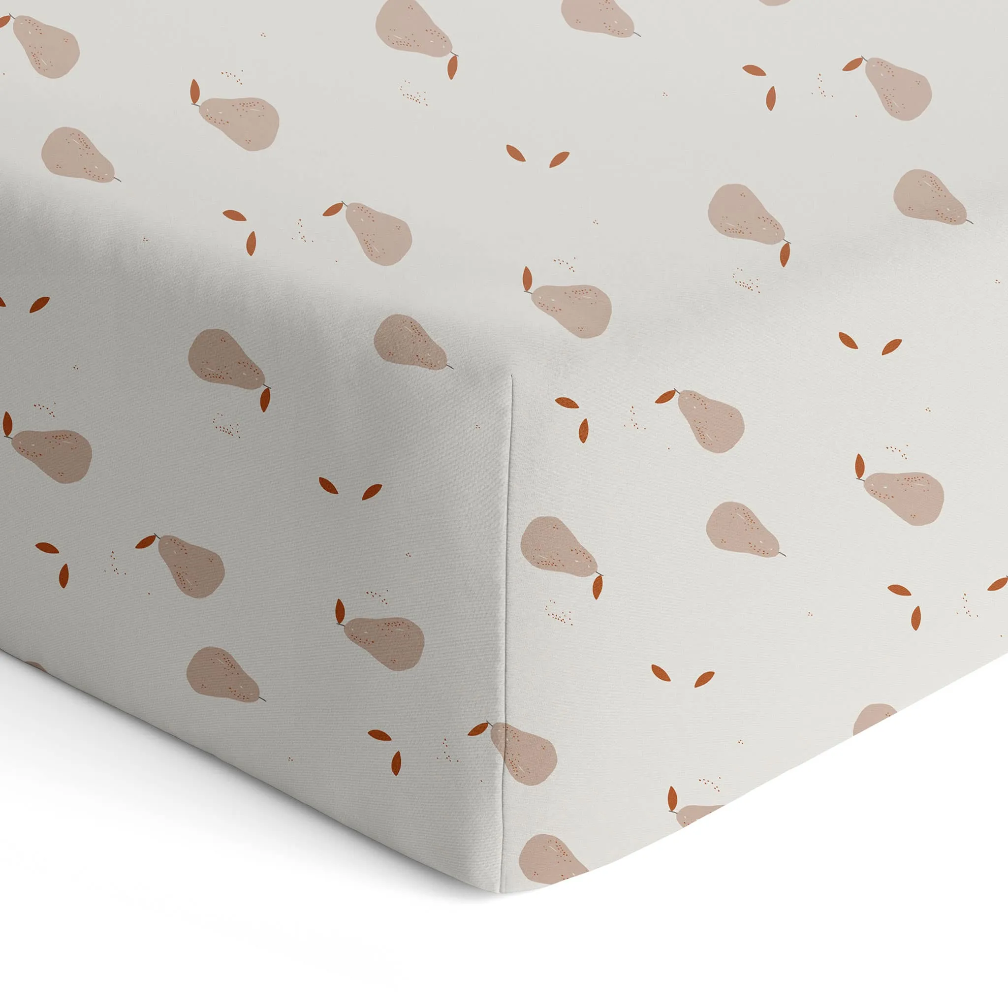 Origami Maison Drap Contour pour Lit de Bébé - Poires