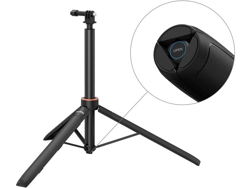 Smallrig VT-08 Mount Support for Action Cameras Höhenverstellbarer Selfie-Stick mit integriertem Mini-Stativ