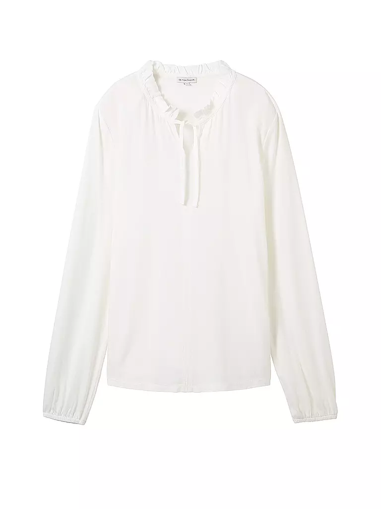 TOM TAILOR Langarmshirt  weiss