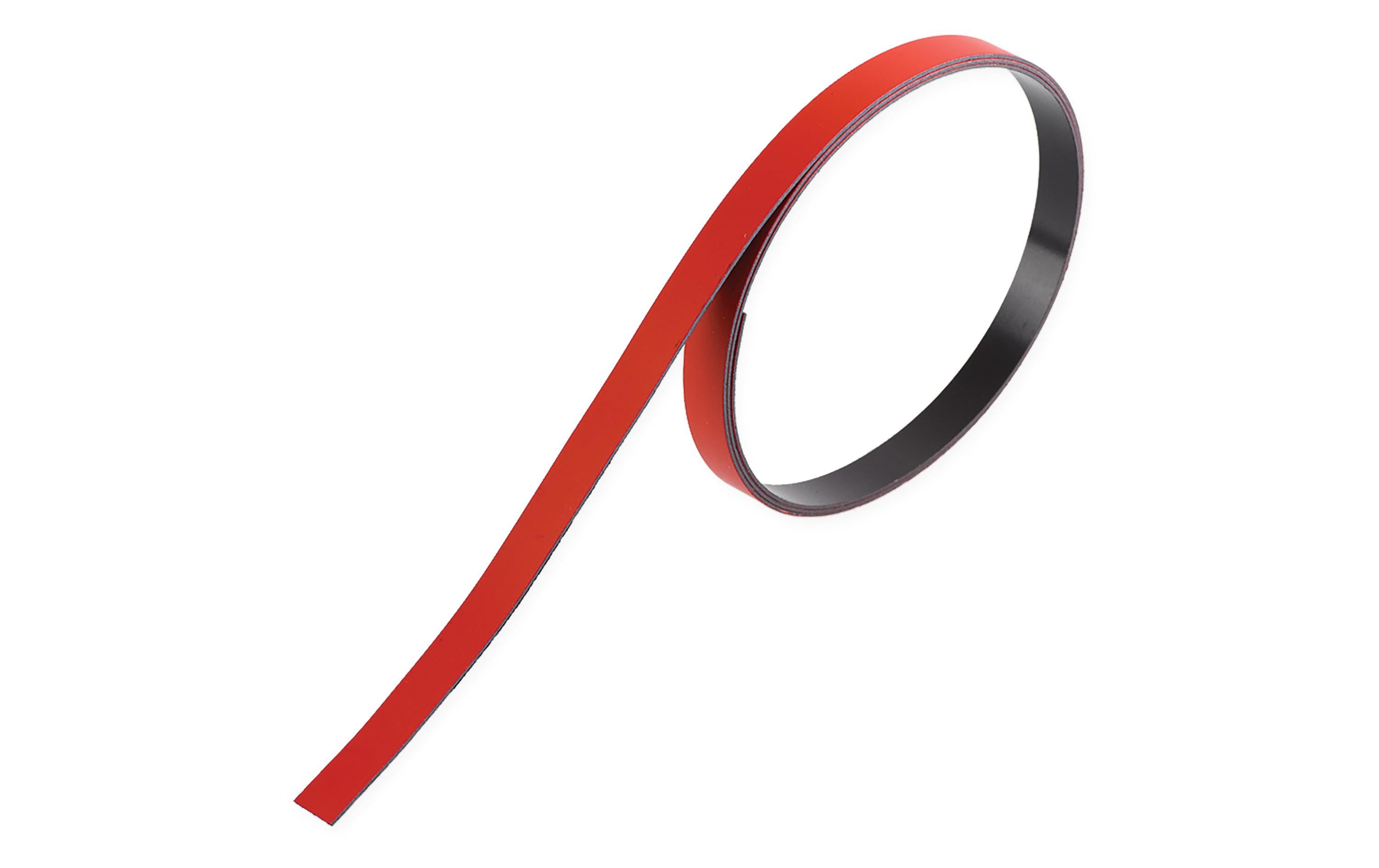 Magnetband 10 mm x 1 m, RotFlexible Magnetfolie für alle eisenhaltigen Oberflächen